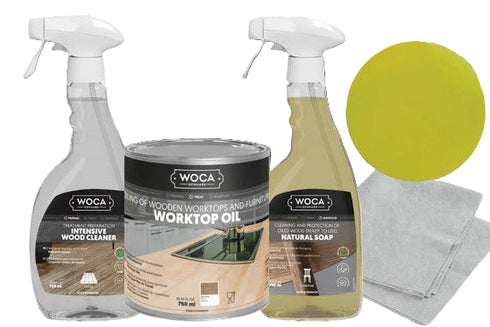 WOCA Butcher Block and Worktop Oil Kit